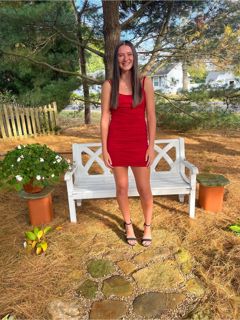 Lucy in the Sky Red Ruched Bodycon Mini Dress